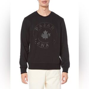 NWOT Pajar Canada Crewneck Sweatshirt Pullover with logo, black, Size XL
